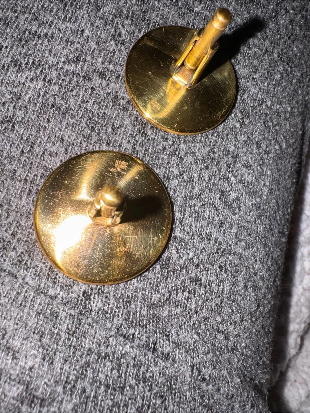 Vintage 1930’s Amita  Japanese Black & Gold Scenic cuff links Pair